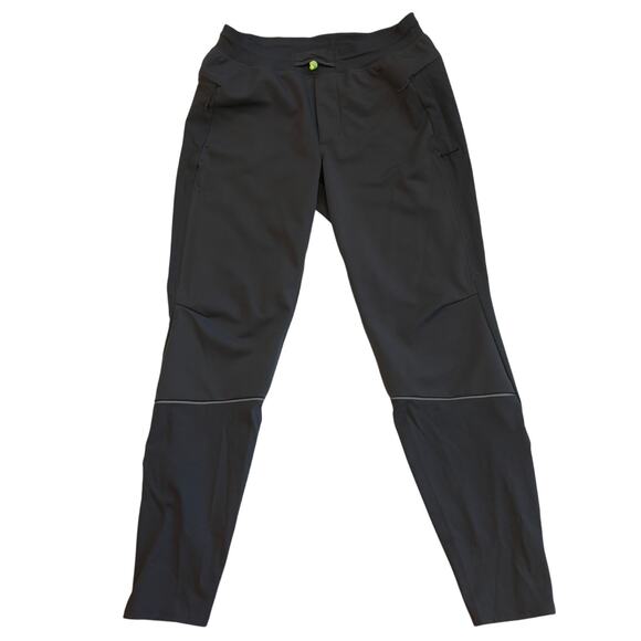 Lululemon Fast Free Running Pants Mens Small Gray Softshell Stretch Reflective - Picture 1 of 13